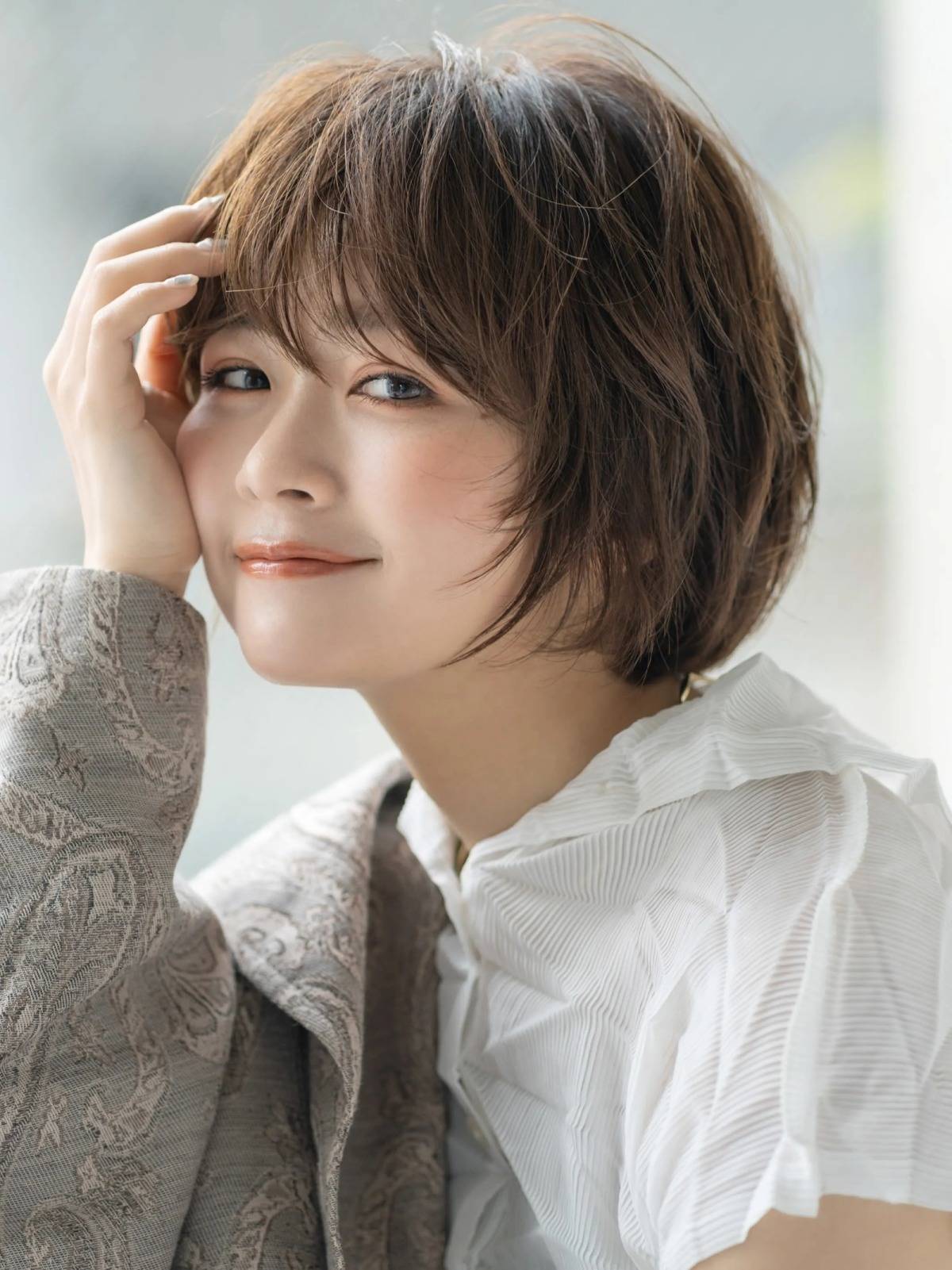 抜け感マッシュボブ