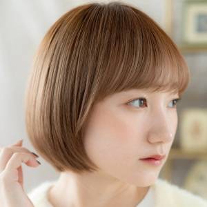  まとまり感丸みボブ 