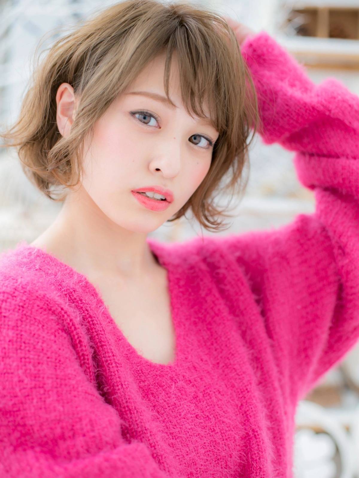 くせ毛風エフォートレスボブ