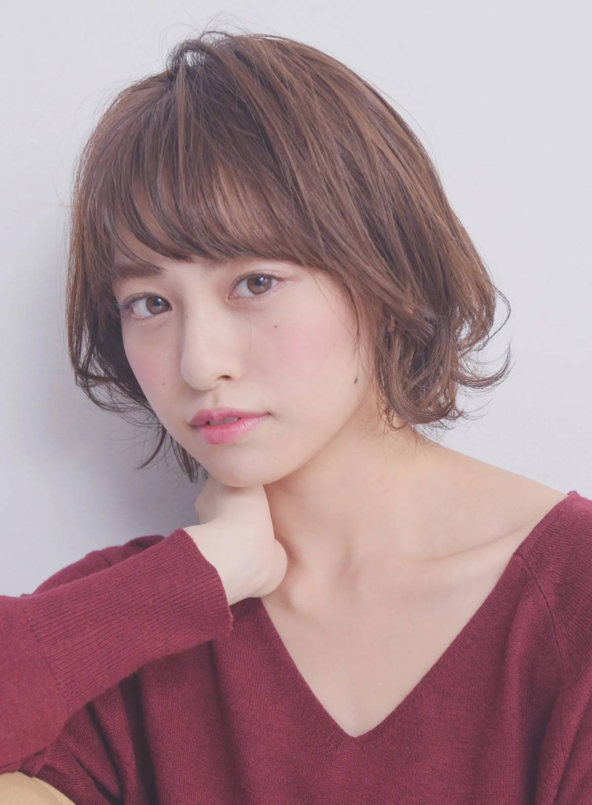 抜け感ひし形ボブ