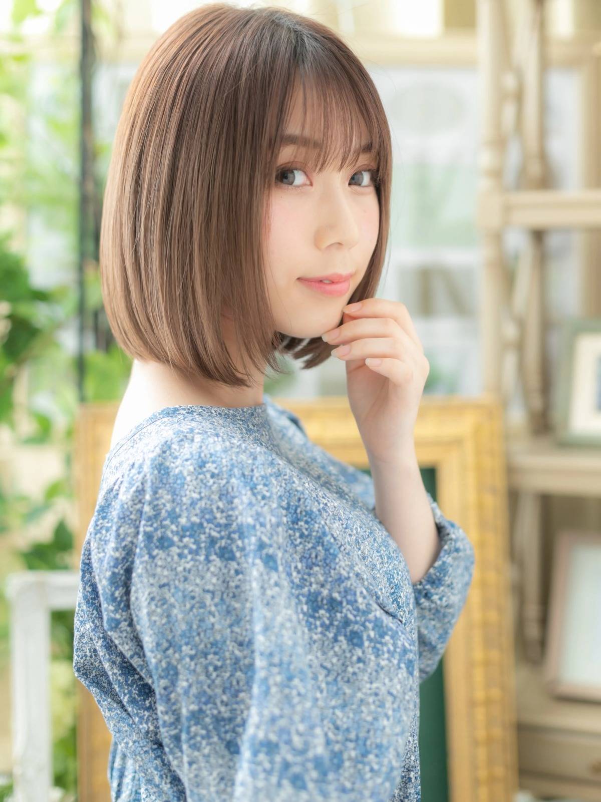 前下がりのきれいめボブ
