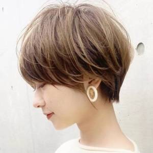  レイヤーマッシュショート 