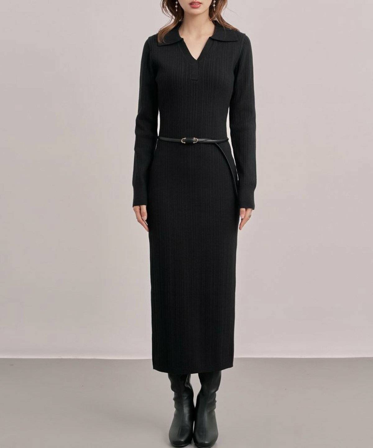 春コーデの女性