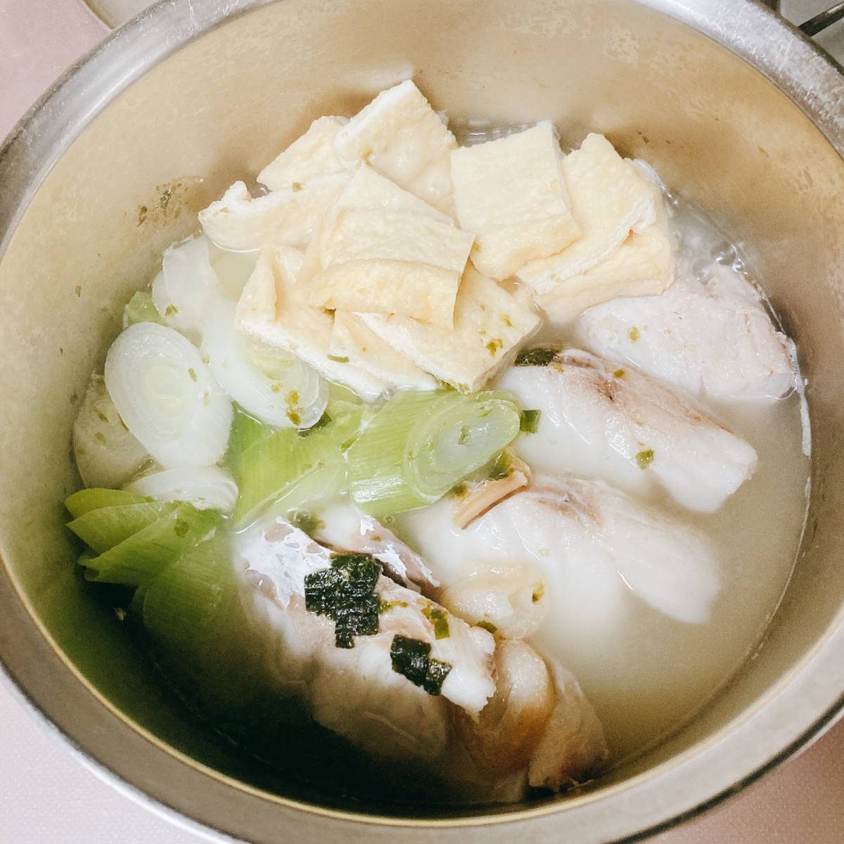 永谷園公式の「待つだけで冬野菜と白身魚の煮物」のレシピ