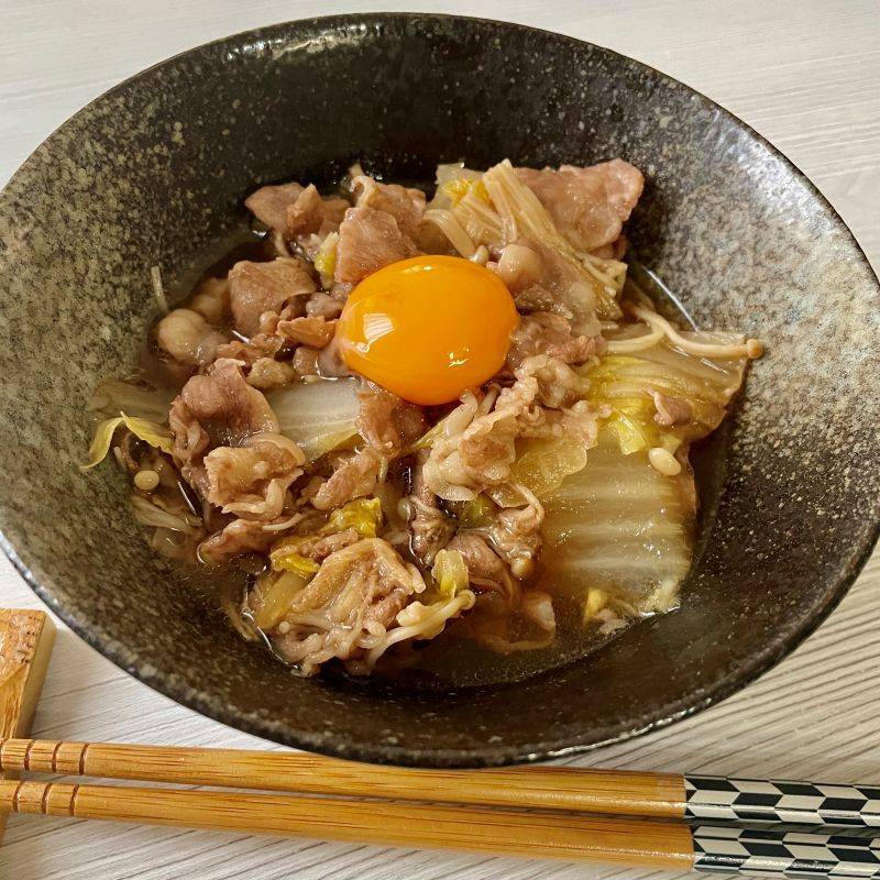 ヤマキ公式の「白菜がごちそう牛こますき煮」のレシピ