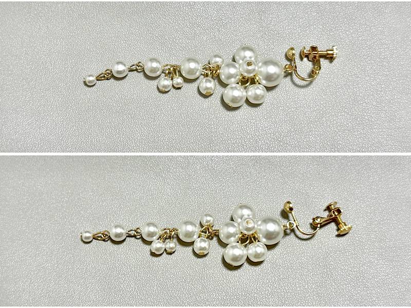 ネジバネ式イヤリングの解説写真