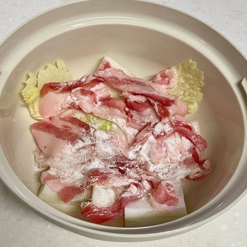 JAグループ公式の「白菜と豚肉の蒸し煮」のレシピ