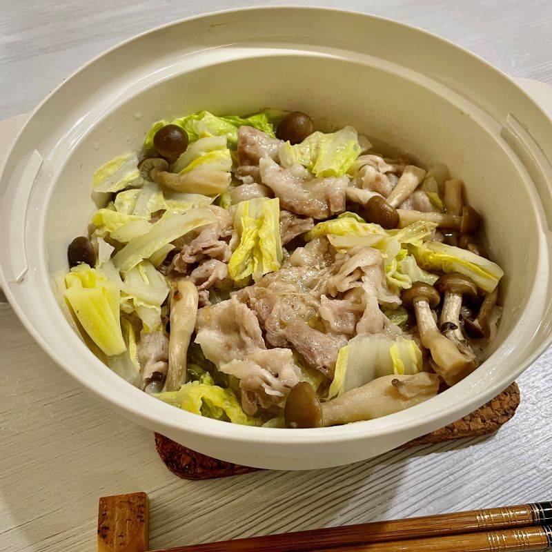 JAグループ公式の「白菜と豚肉の蒸し煮」のレシピ