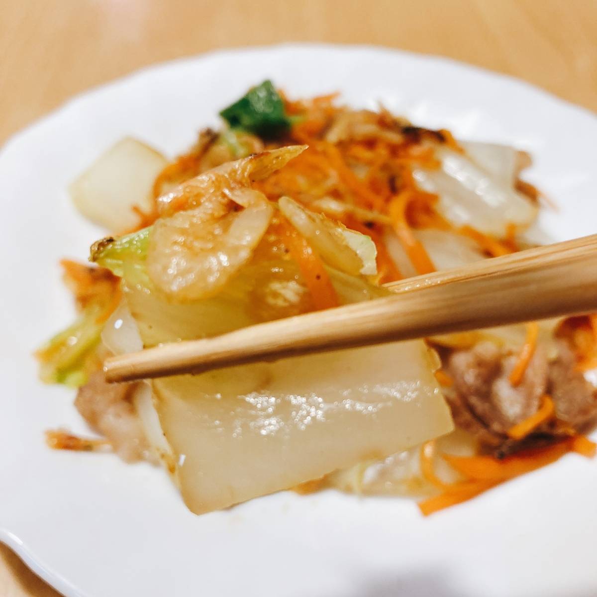 JAグループ公式の「干し海老豚肉の野菜炒め」のレシピ