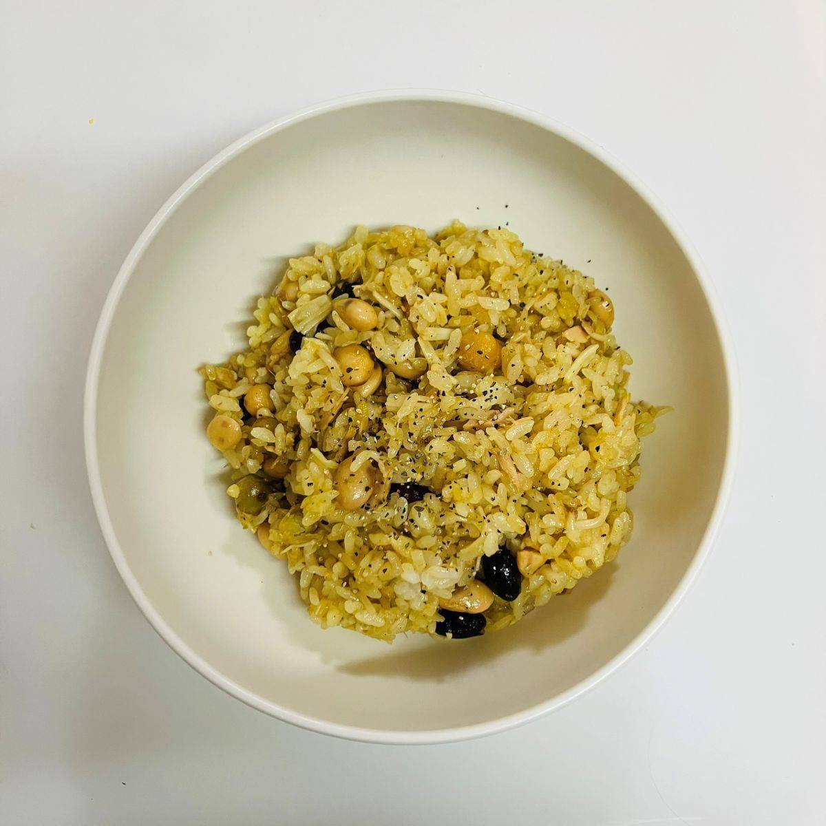 いなば公式の「ツナとビーンズのカレーピラフ」のレシピ