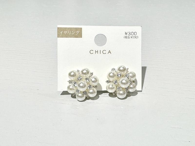 キラキラパールイヤリングの商品画像
