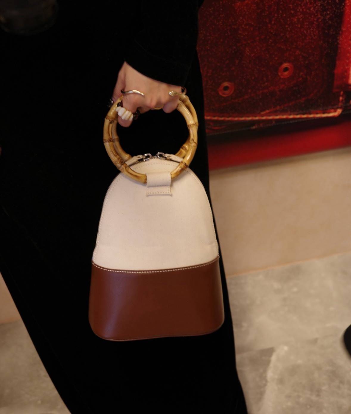 ajewのバンブーキャンバスバッグ