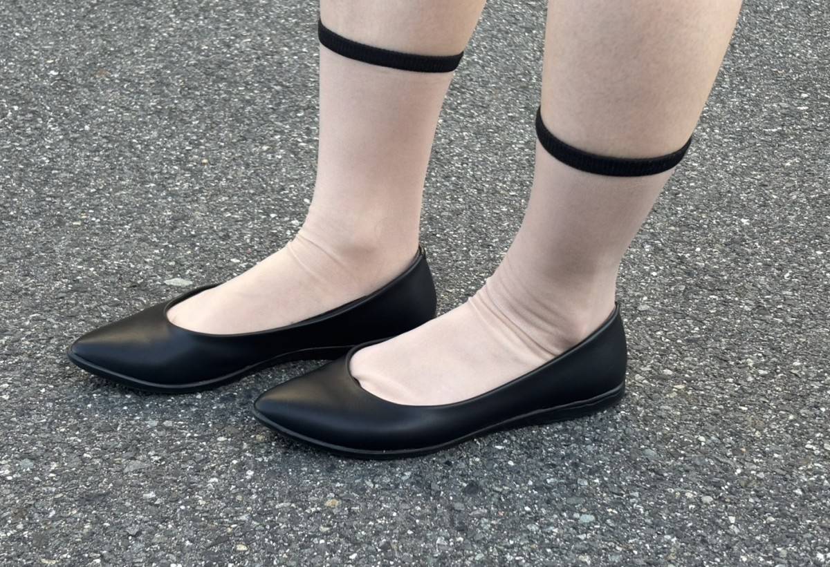 3COINS ストッキング風足袋クルーソックス　使用感