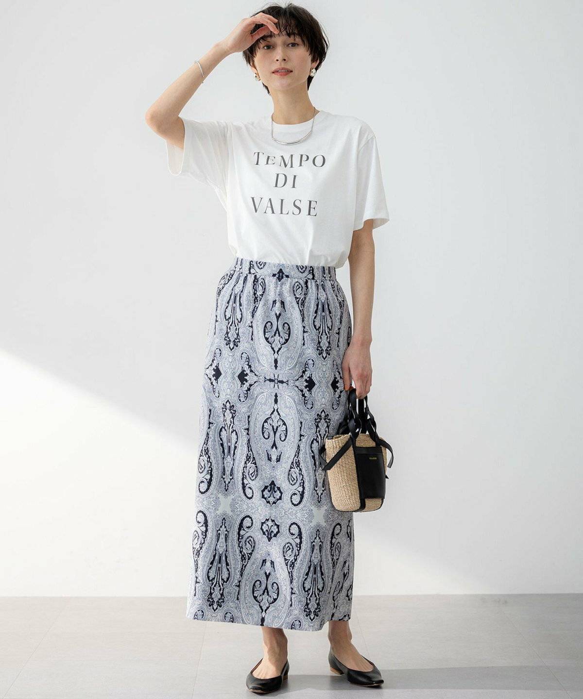 柄スカートスタイル