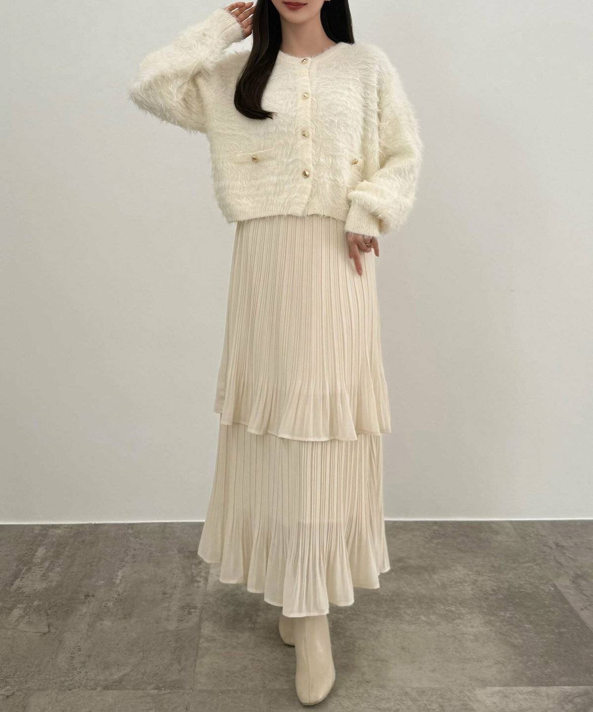 冬コーデの女性