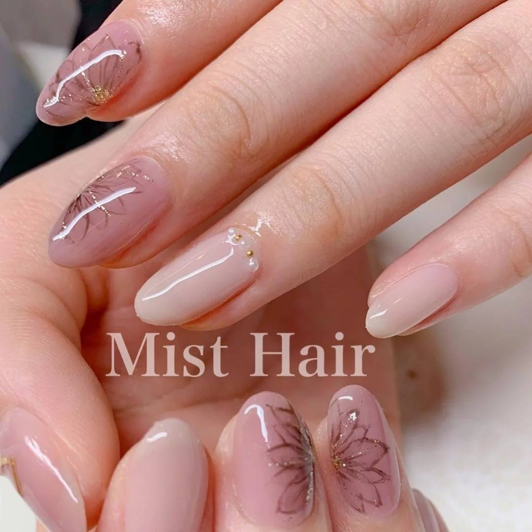 モーヴピンクネイル