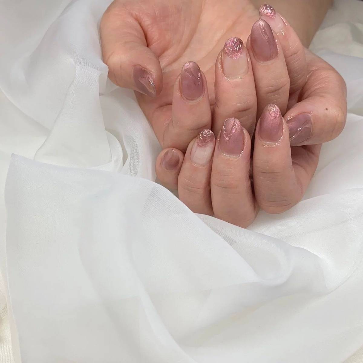 モーヴピンクネイル