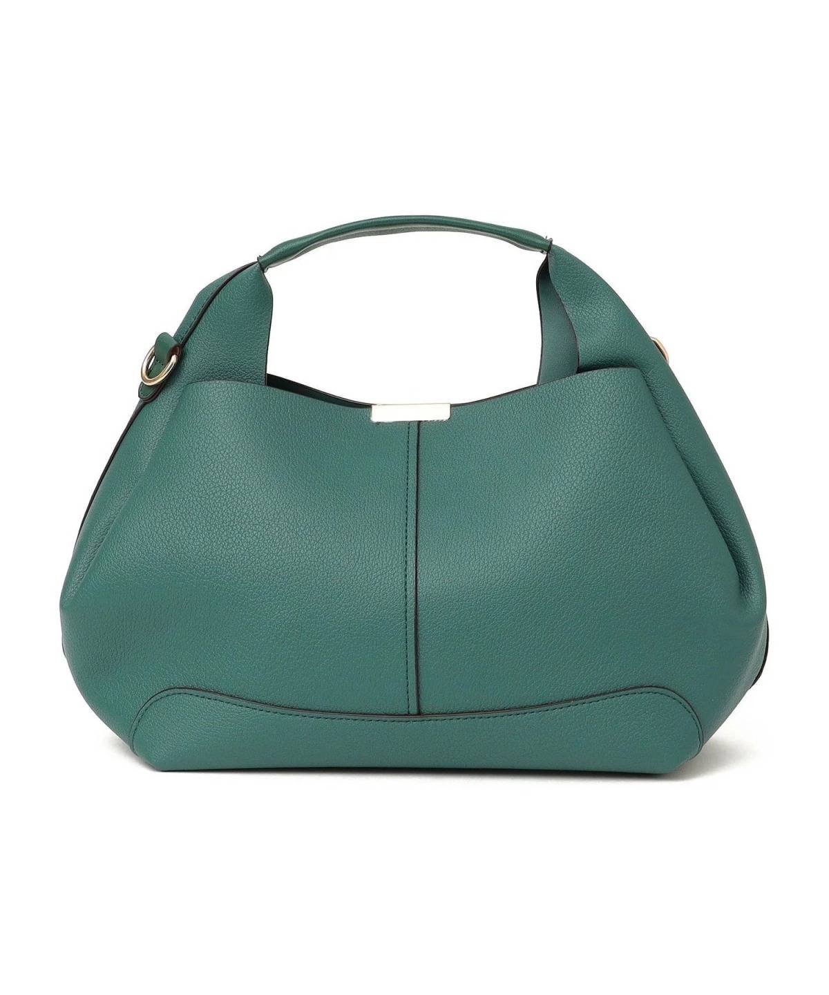 SHIPS ゴールド プレート ワンハンドル 2WAY バッグ