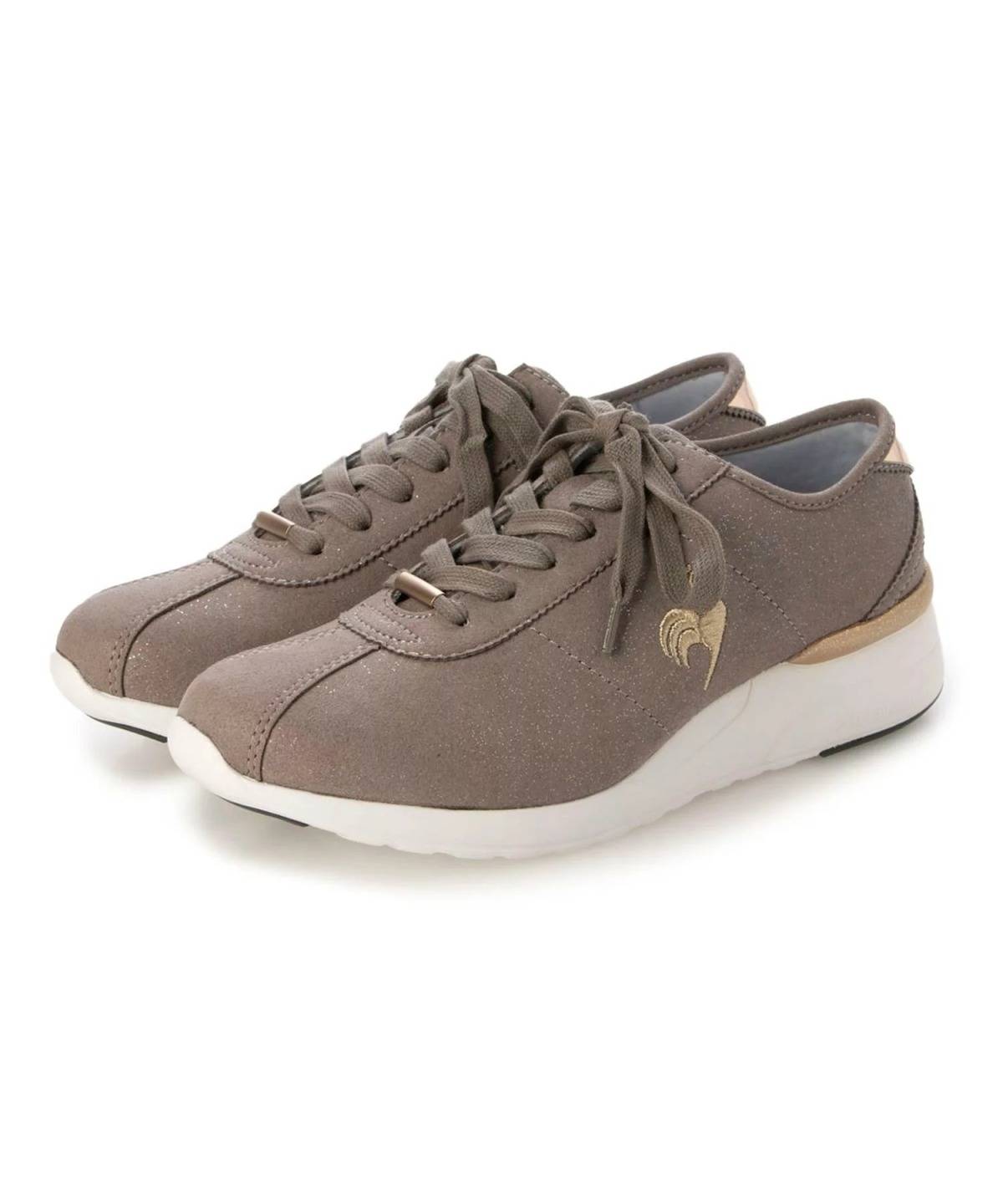 Mode et Jacomo×ing 【le coq sportif*Riz raffinee】ヒールアップ厚底スニーカー