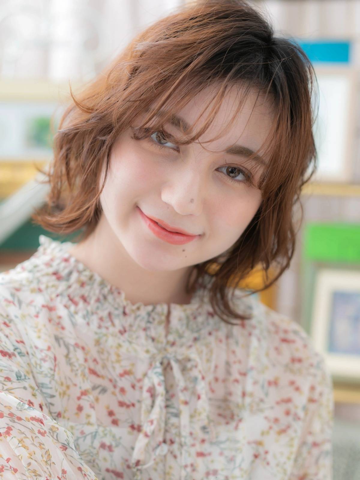 抜け感ウルフボブ