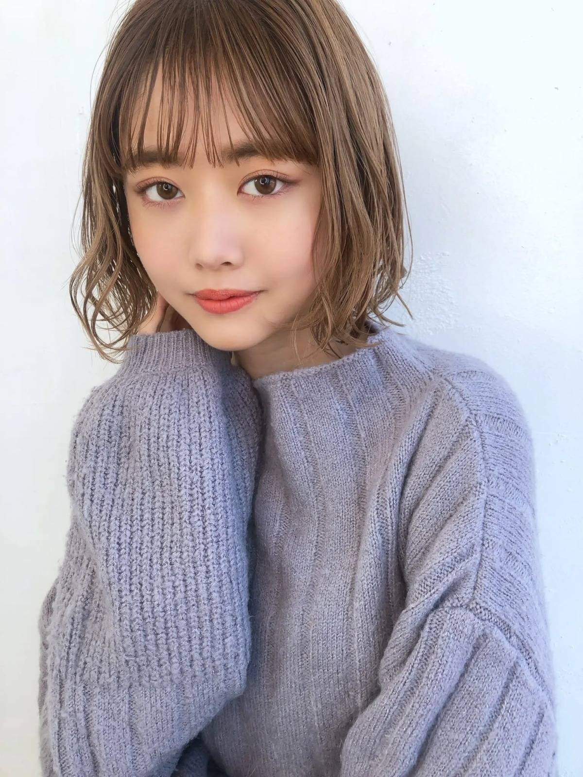 無造作パーマボブ