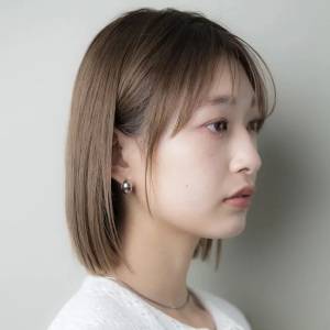  シンプルストレートボブ 