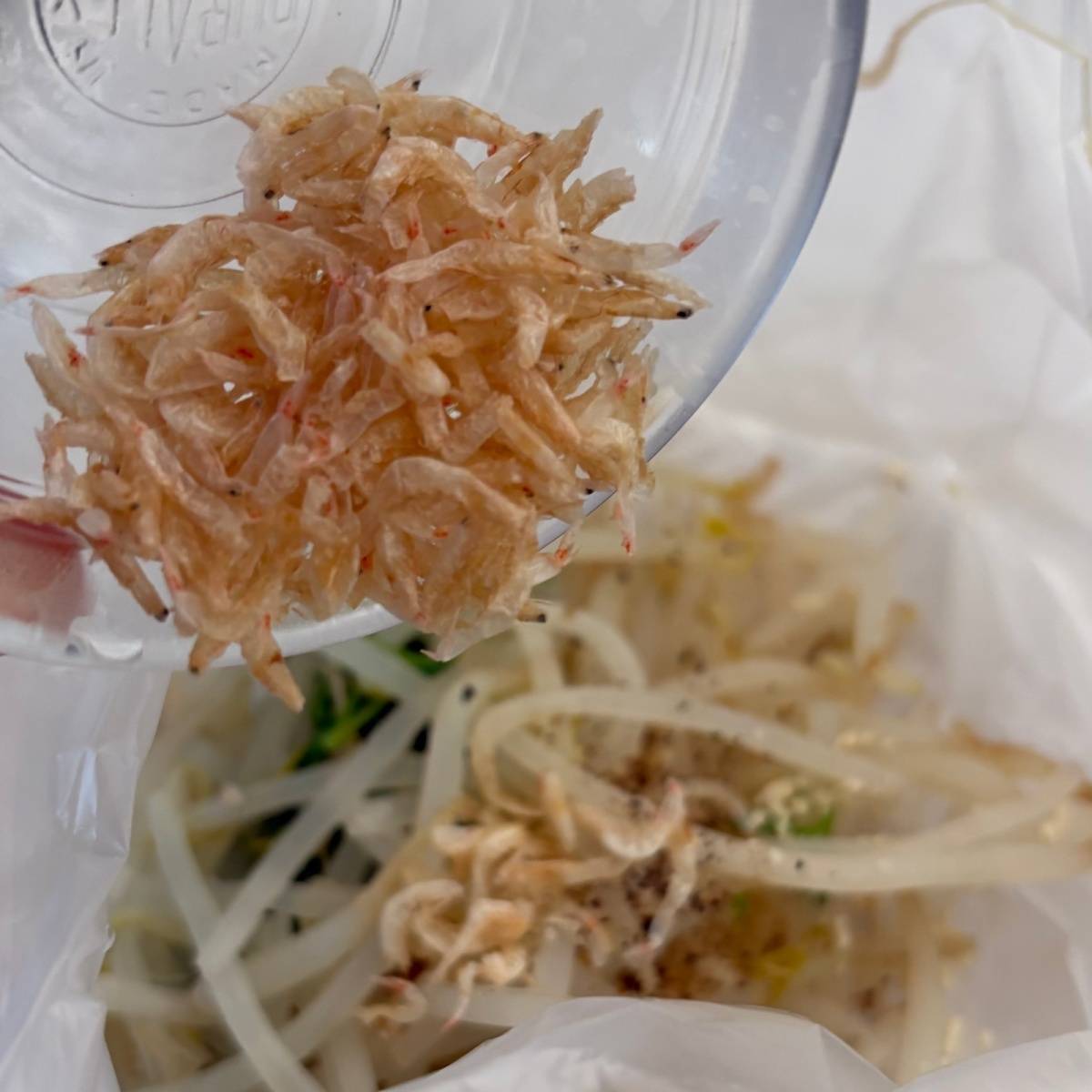 JAグループ公式の「❤もやしとキャベツと花小エビのとりあえず❤」のレシピ