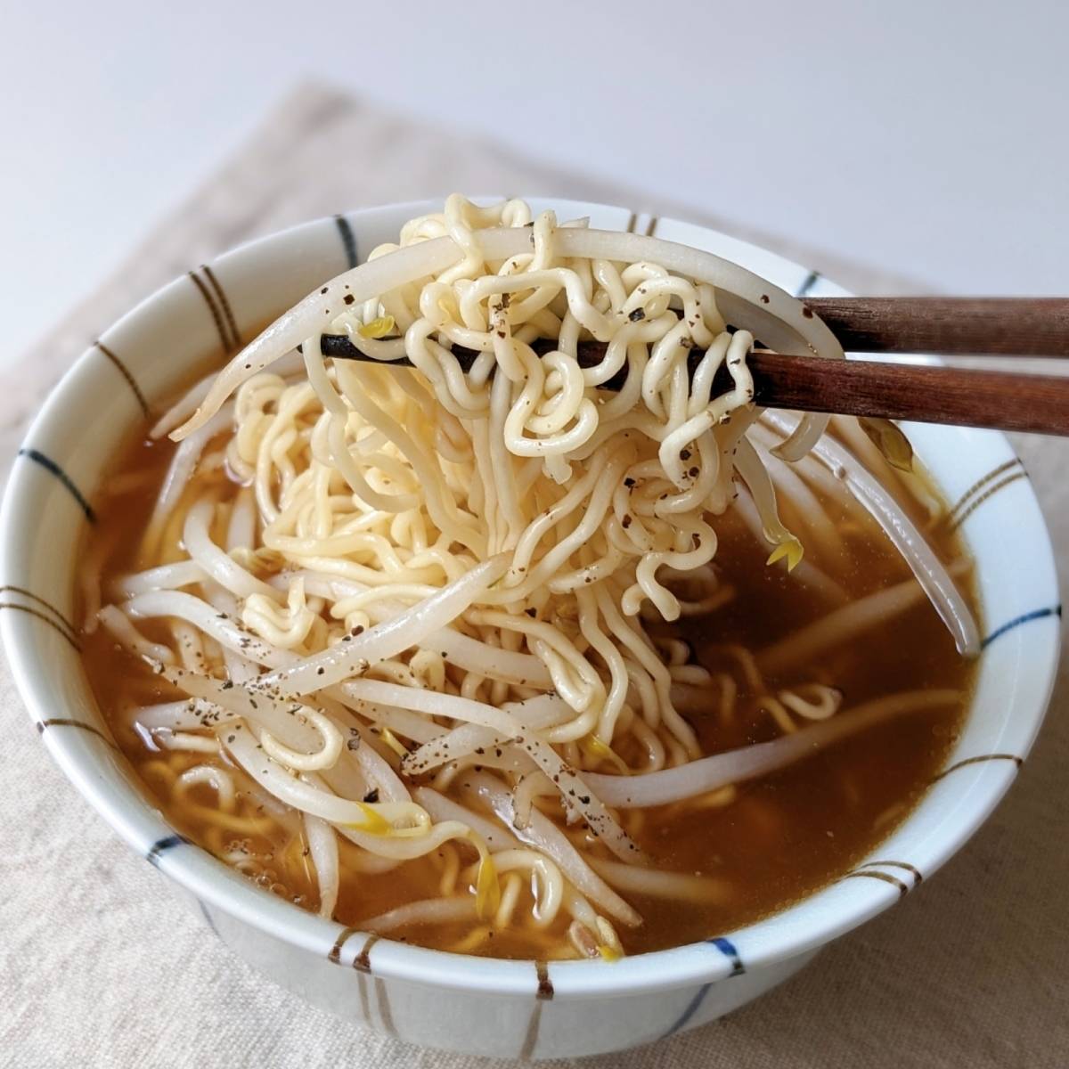 チャルメラ公式の「とろみもやしチャルメラ」のレシピ