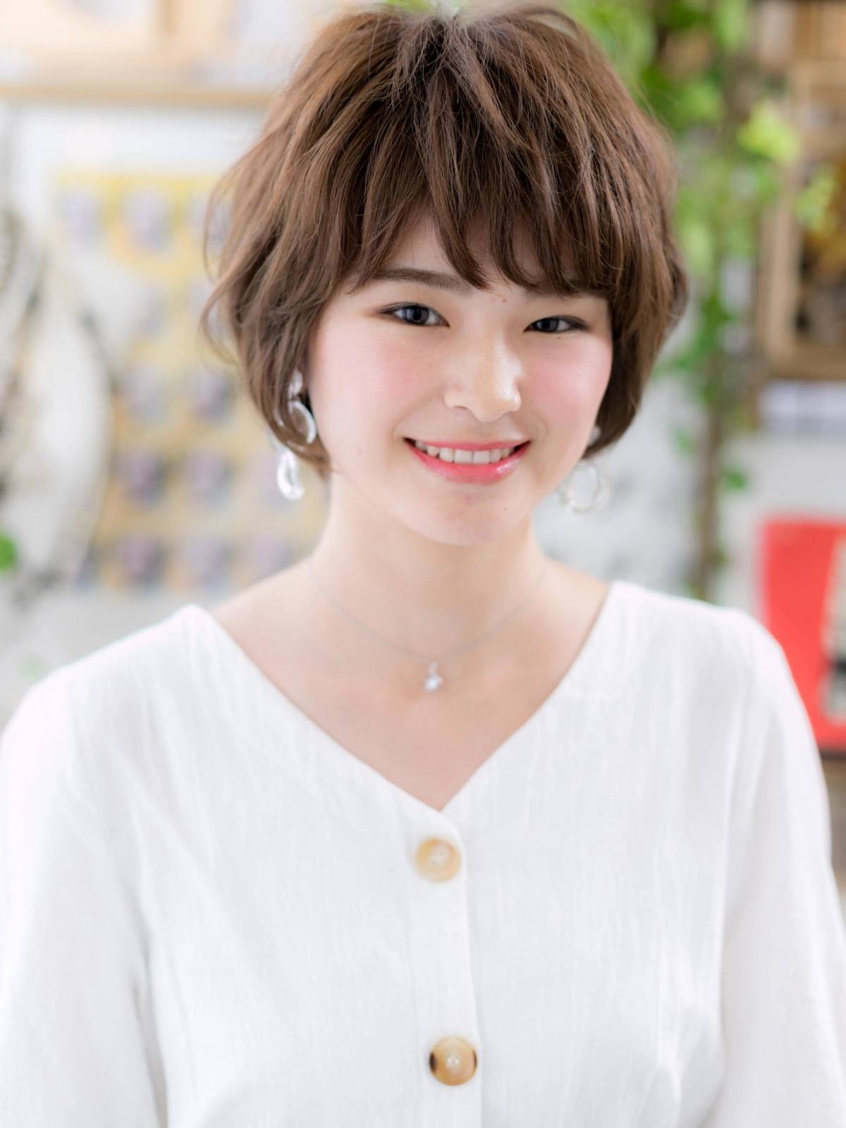 キュートなくせ毛風ショート