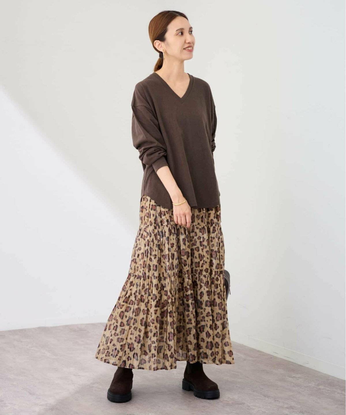 冬コーデの女性