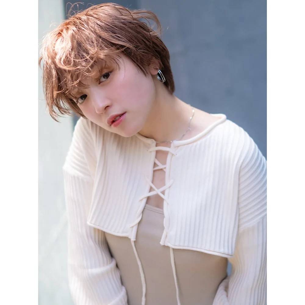 ゆるふわパーマのナチュラルショート