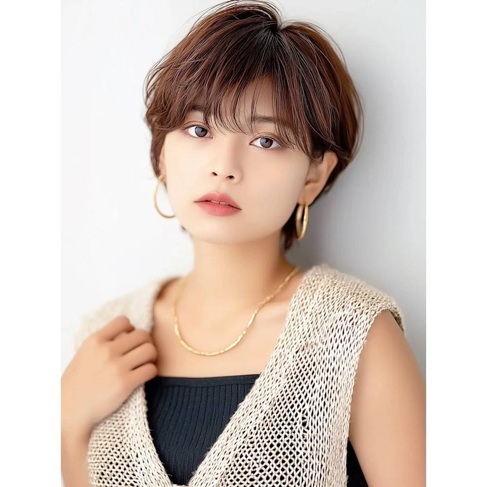 ゆるふわパーマのエアリーショート