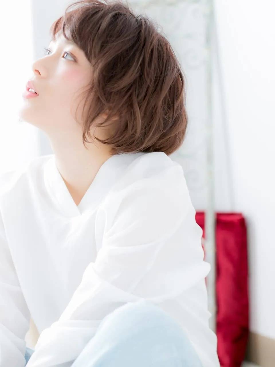 くせ毛風ショート