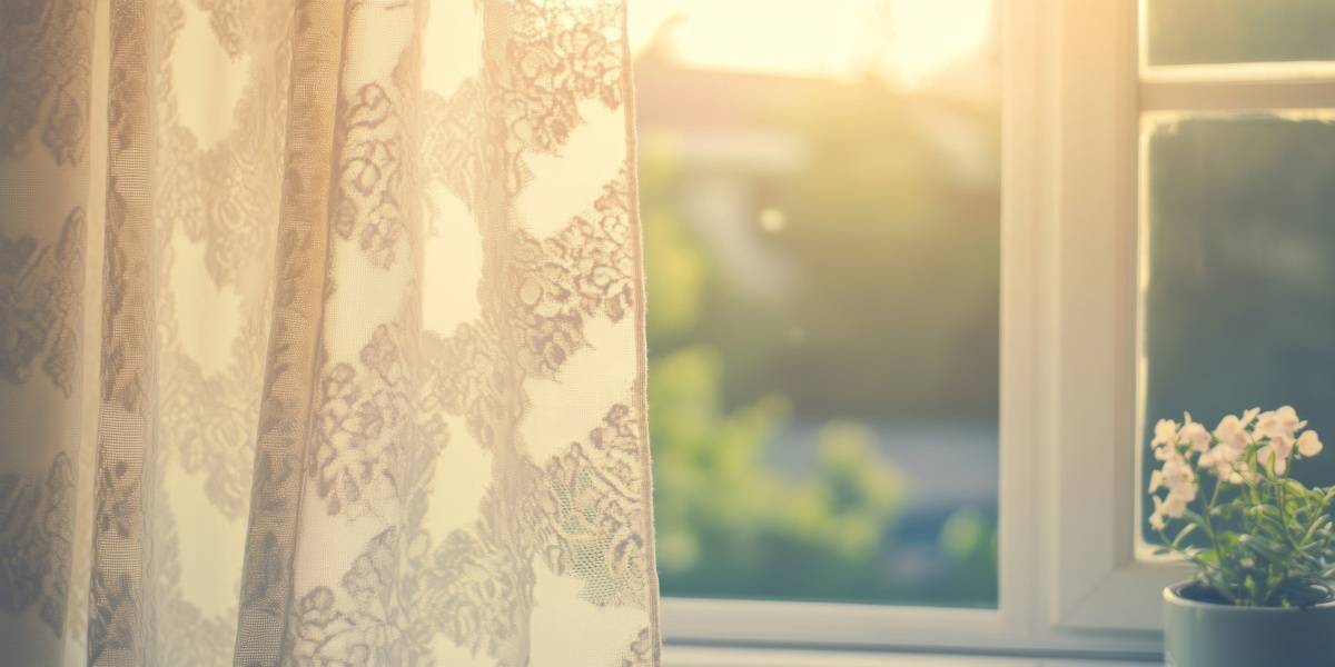 北西　勝負運　上がる　明るい　カーテン　壁紙