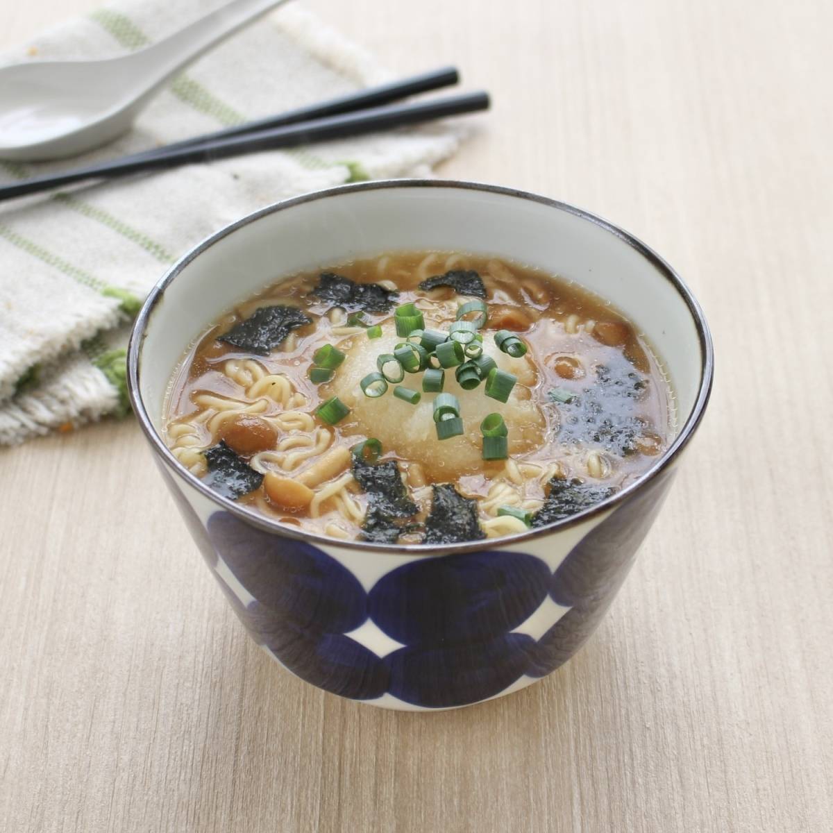 チャルメラ公式の「なめこおろしチャルメラ」のレシピ