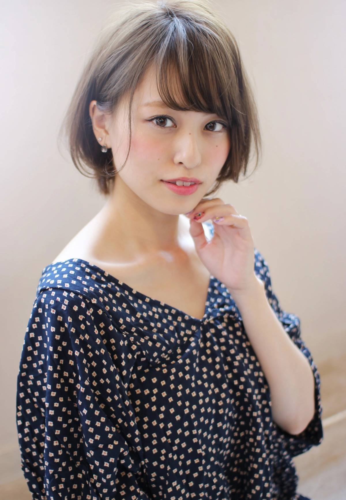 シンプルなナチュラルショート