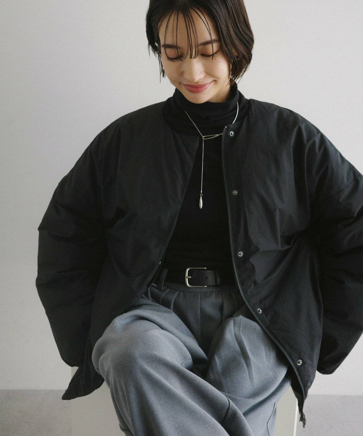 冬コーデの女性