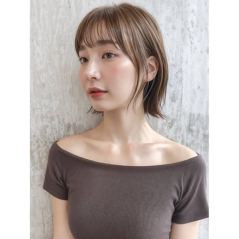 透明感たっぷりな外ハネボブ