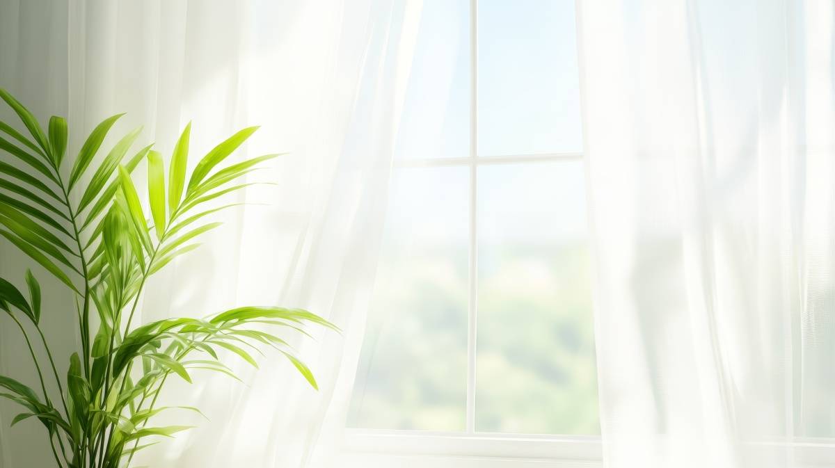 窓　健康運　上がる　光を通すカーテン