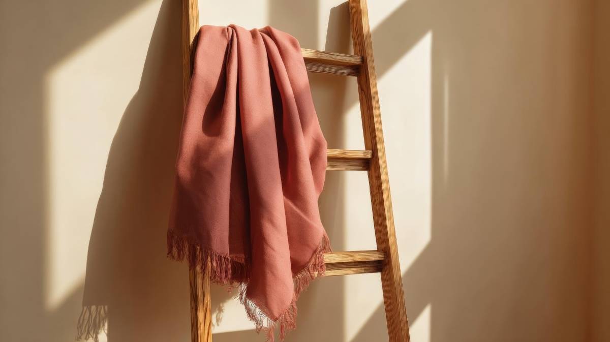 ピンクのマフラー