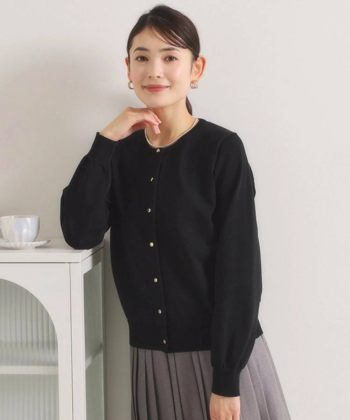 ITS'DEMO タフニットクルーカーディガン