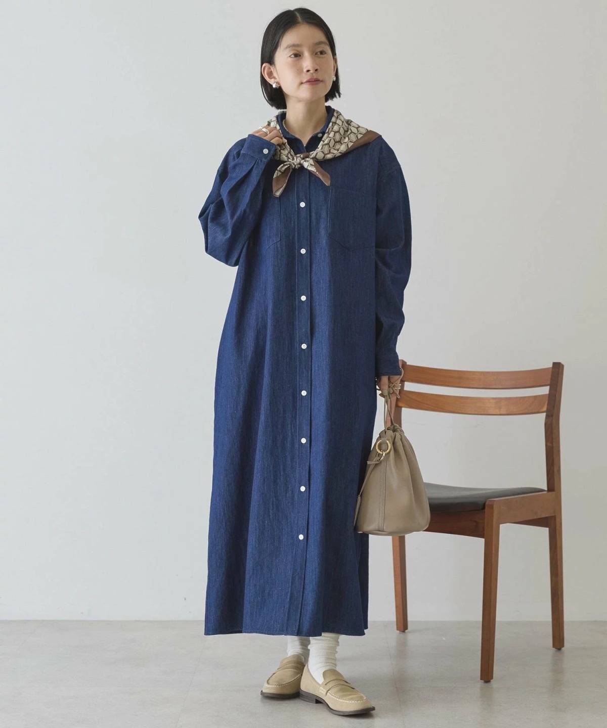 AMERICAN HOLIC デニムシャツワンピース