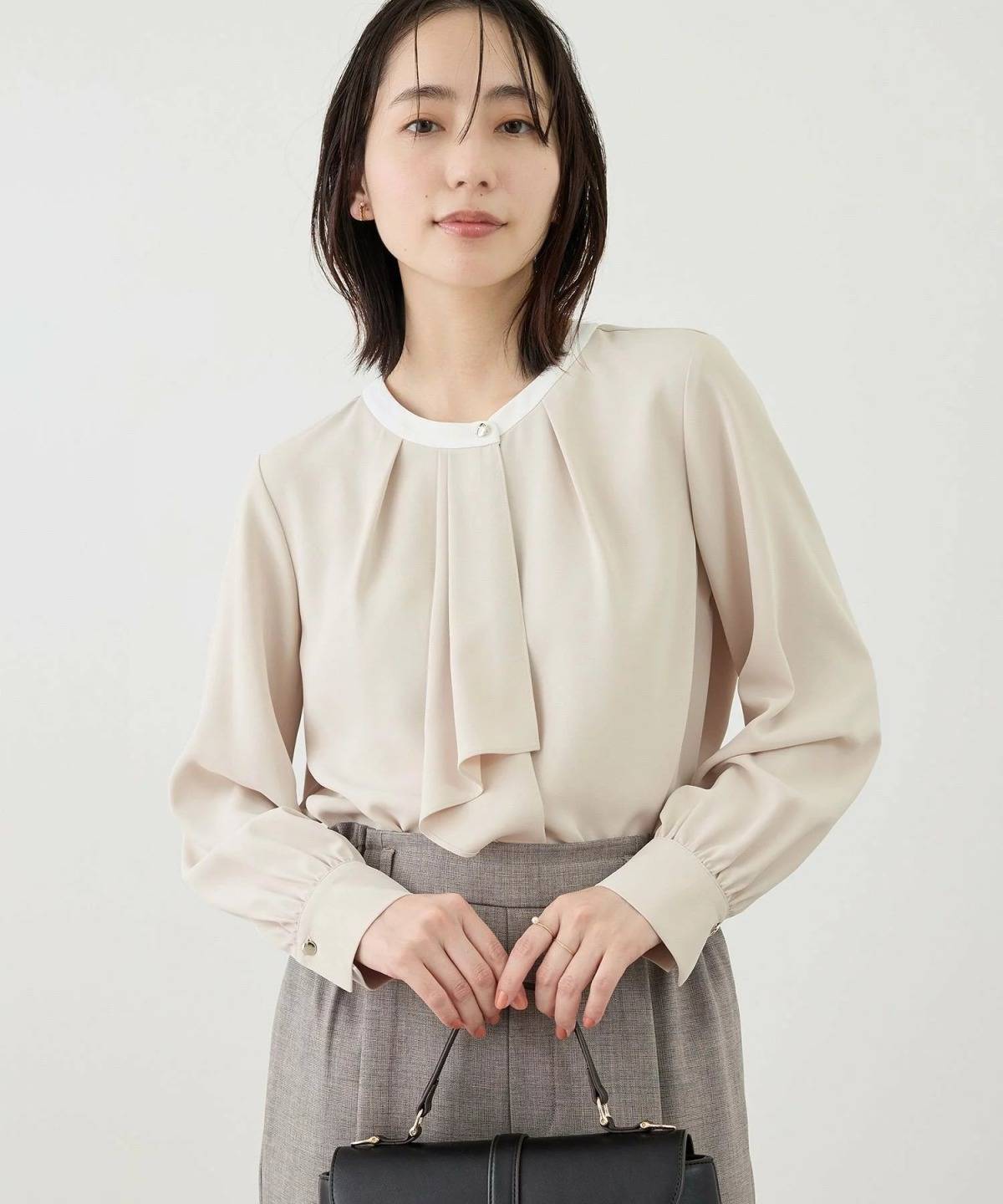 ROPE' PICNIC 配色アソートボウタイフウブラウス