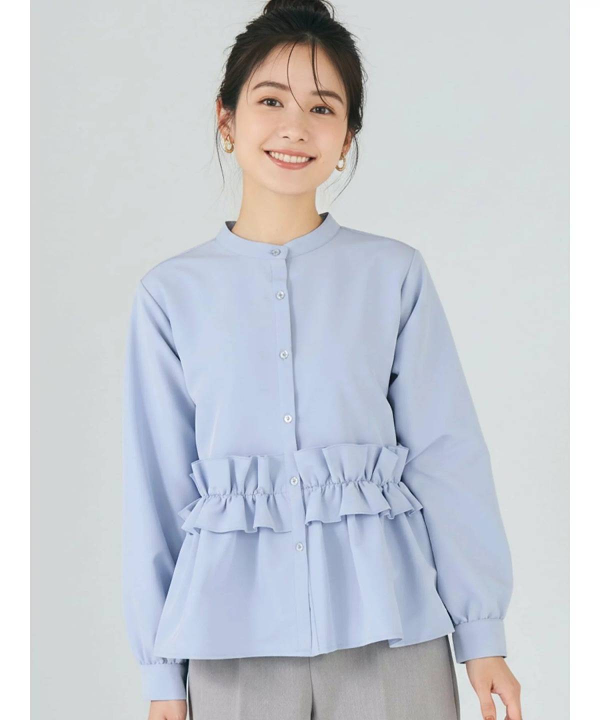 coca ホイップフリルブラウス