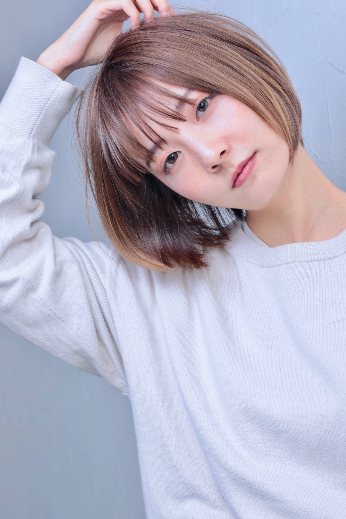 定番のナチュラルボブ