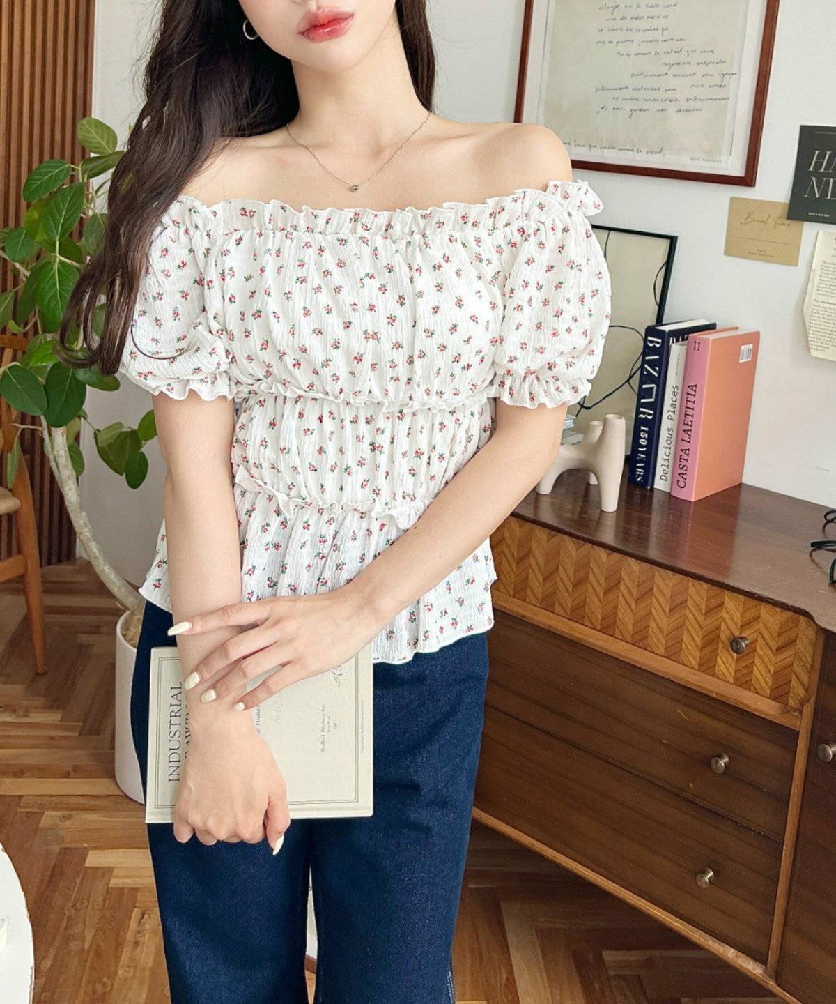 デニムパンツコーデ