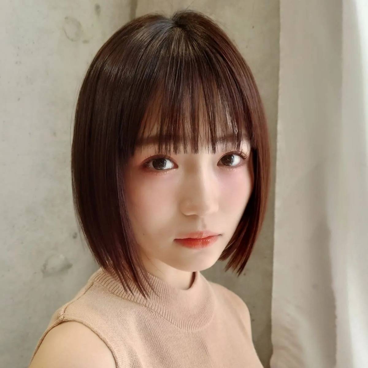 シンプルストレートボブ