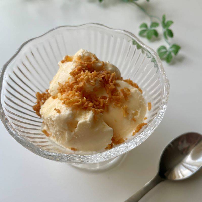 チキンラーメン公式の「簡単ヤバうま!ザクとろチキラーアイス」のレシピ