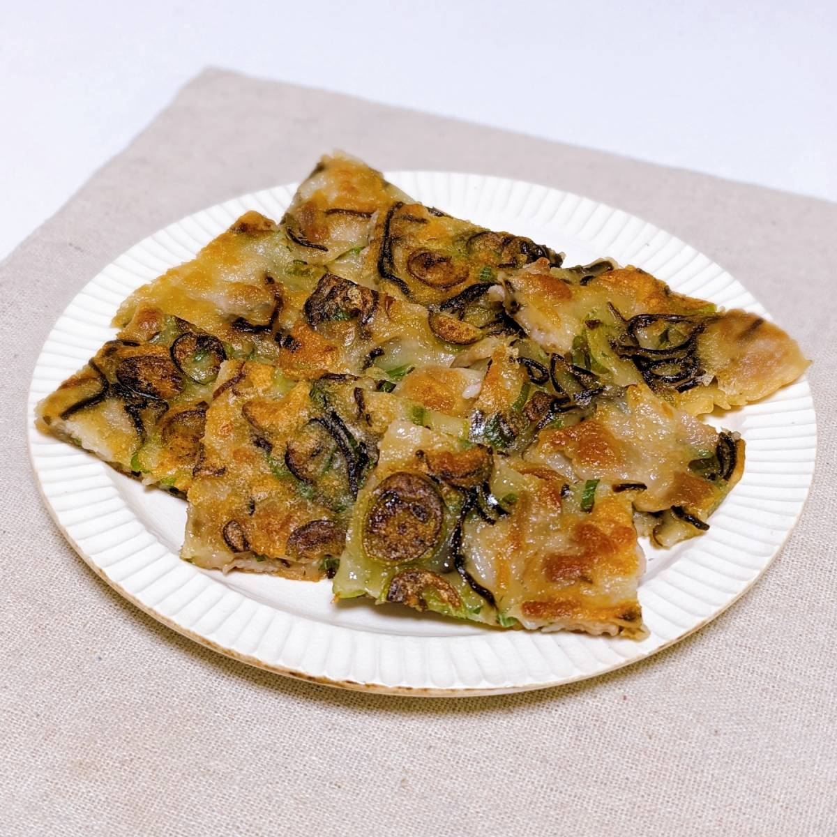 くらこん公式の「塩こんぶのねぎチヂミ」のレシピ