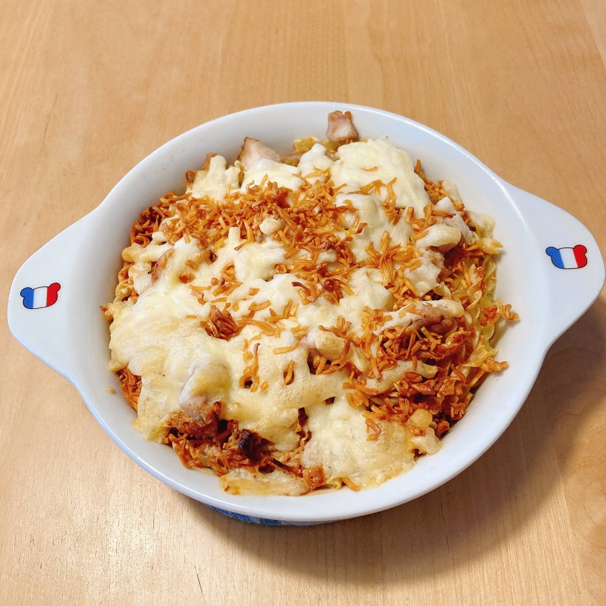 チキンラーメン公式の「マカロニグラタン」のレシピ